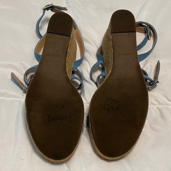Vionic Sabina Strappy Sandals - 3 1/2" Heel - Light Blue - Size 10 - EUC - Picture 6 of 9